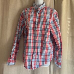 Vineyard Vines Mens Slim Fit Murray Shirt Plaid Button Down Long Sleeve Cotton L